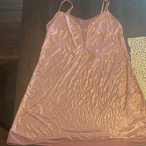 Victoria’s Secret babydoll medium rose gold pink shimmer sparkle